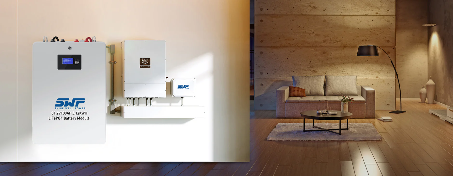 Wall-Mounted Battery Home Energy Storage System ESS 51.2V 100Ah 5kWh 🔋 High Performance