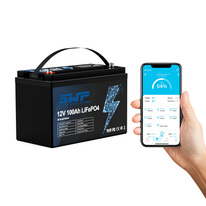 12V 100Ah LiFePO4 Lithium Battery – Reliable Power for RV, Solar & Marine