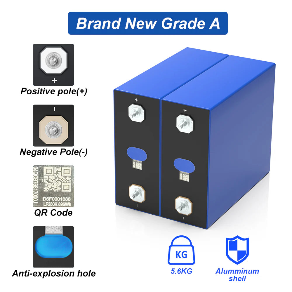 LiFePO4 Battery 3.2V 314Ah Grade A EVE MB31 🔋 High Performance